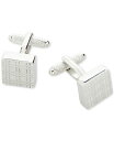 yz y[GX Y JtX{^ ANZT[ Men's Plaid Cufflinks Silver