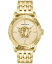 【送料無料】 ヴェルサーチ メンズ 腕時計 アクセサリー Men's Swiss V-Code Gold Ion Plated Bracelet Watch 43mm Ip Yellow Gold