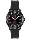 yz t[S fB[X rv ANZT[ Unisex Catch Quartz Black Silicone Strap Watch 41mm Black