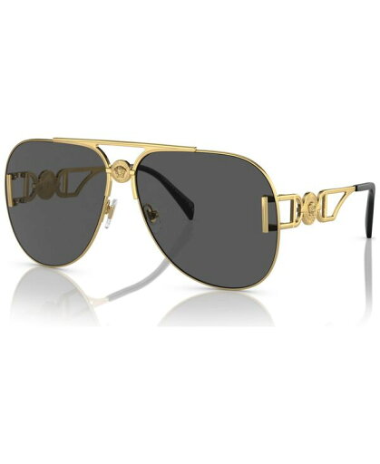 【送料無料】 ヴェルサーチ メンズ サングラス・アイウェア アクセサリー Unisex Sunglasses VE2255 Gold -Tone 【送料無料】 ヴェルサーチ メンズ サングラス・アイウェア アクセサリー Unisex Sunglasses VE2255 Gold -Tone
