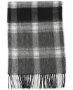 【送料無料】 クラブルーム メンズ マフラー ストール スカーフ アクセサリー Men 039 s Maxwell Plaid Cashmere Scarf Black/grey