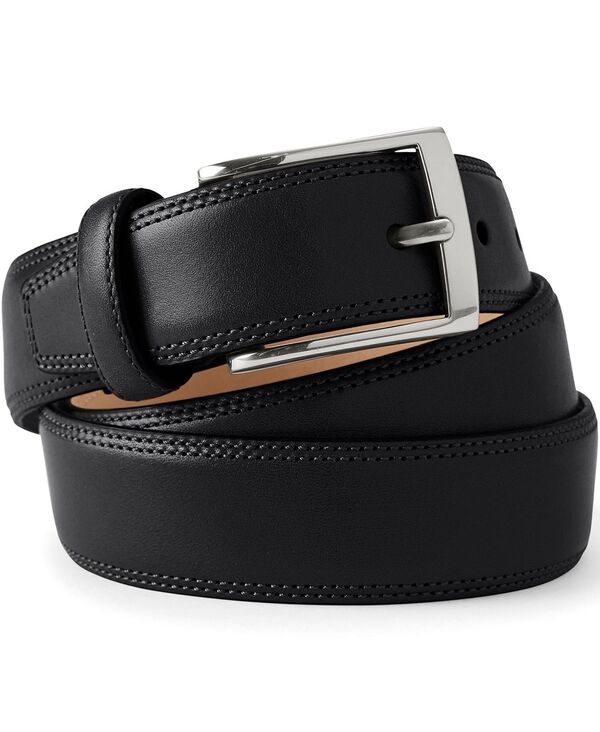 【送料無料】 ランズエンド メンズ ベルト アクセサリー Men's Glove Leather Belt Black