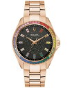 【送料無料】 ブロバ メンズ 腕時計 アクセサリー Men's Classic Phantom Rose Gold-Tone Stainless Steel Bracelet Watch 40mm Rose Gold-tone