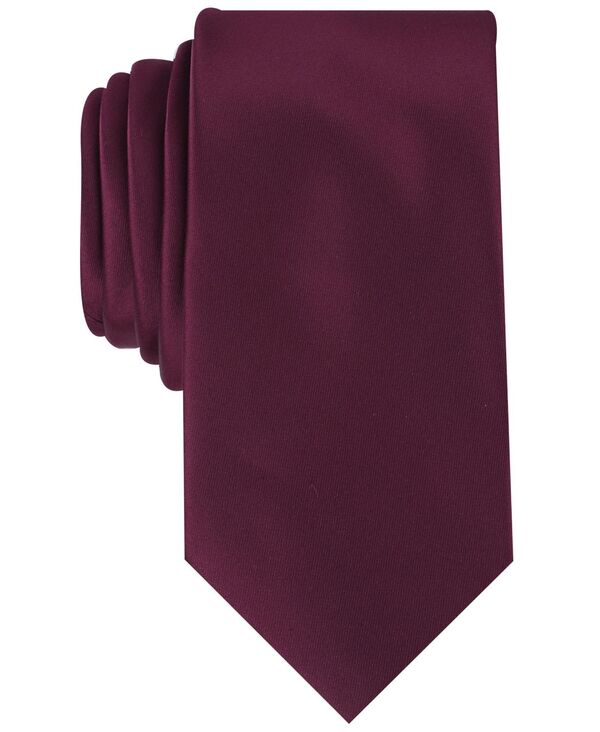 yz y[GX Y lN^C ANZT[ Men's Satin Solid Tie Wine