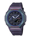 【送料無料】 ジーショック メンズ 腕時計 アクセサリー Men's Analog Digital Purple Resin Watch 50.0mm GA2100AH-6A Purple