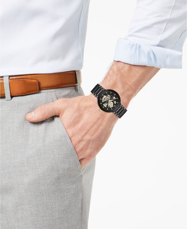 ブロバ メンズ アクセサリー 腕時計 Tシャツ Bulova Men's Futuro Black Stainless Stee re-vida-21358149 ReVida 楽天市場店 サンプル画像3