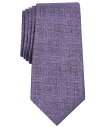 【送料無料】 アルファニ メンズ ネクタイ アクセサリー Men's Solid Slim Tie Purple