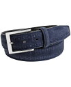 【送料無料】 フローシャイム メンズ ベルト アクセサリー Lucky Brogue Suede Belt Navy