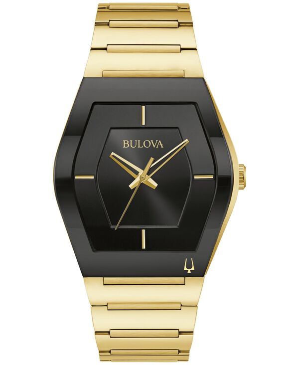 【送料無料】 ブロバ メンズ 腕時計 アクセサリー Men's Gemini Gold-Tone Stainless Steel Bracelet Watch 40mm Gold