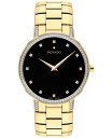 yz oh Y rv ANZT[ Faceto Men's Swiss Diamond (3/8 ct. t.w.) Gold-Tone PVD Bracelet Watch 39mm Gold