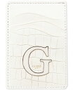 【送料無料】 ゲス メンズ 財布 アクセサリー Men's Senda Croc-Embossed Leather RFID Card Case Bone