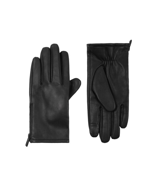 【送料無料】 カルバンクライン メンズ 手袋 アクセサリー Men 039 s Side Zipper Gloves Black