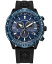 【送料無料】 シチズン メンズ 腕時計 アクセサリー Eco-Drive Men's Chronograph Promaster Sky Black Strap Watch 46mm Black