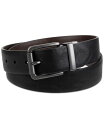 リーバイス ベルト（メンズ） 【送料無料】 リーバイス メンズ ベルト アクセサリー Men's Plaque Buckle Reversible Stretch Belt Blk/brn