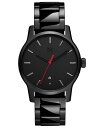 yz GuCGeB[ Y rv ANZT[ Men's Classic II Black Stainless Steel Bracelet Watch 44mm Black