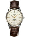 yz W Y rv ANZT[ Unisex Swiss Automatic Flagship Heritage Brown Leather Strap Watch 39mm Silver