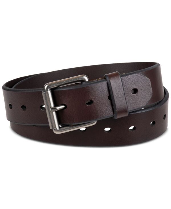 リーバイス ベルト（メンズ） 【送料無料】 リーバイス メンズ ベルト アクセサリー Men's Nickel-Finish Adjustable Belt Brown