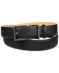 【送料無料】 カルバンクライン メンズ ベルト アクセサリー Men's Hinge Harness Leather Belt Black