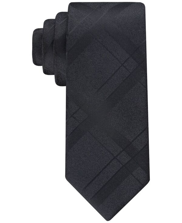 カルバン・クライン ネクタイ 【送料無料】 カルバンクライン メンズ ネクタイ アクセサリー Men's Sable Plaid Tie Black/taupe