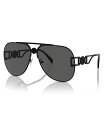 【送料無料】 ヴェルサーチ メンズ サングラス・アイウェア アクセサリー Unisex Sunglasses Mirror VE2255 Matte Black(4)
