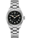 yz n~g Y rv ANZT[ Men's Swiss Automatic Khaki Field Expedition Stainless Steel Bracelet Watch 41mm Silver