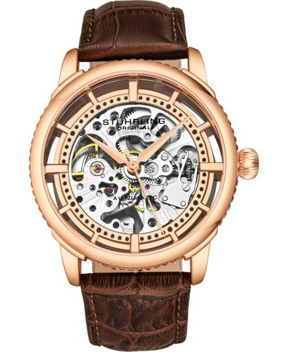 【送料無料】 ストゥーリング メンズ 腕時計 アクセサリー Men's Black Alligator Embossed Genuine Leather Strap Watch 42mm Blush 【送料無料】 ストゥーリング メンズ 腕時計 アクセサリー Men's Black Alligator Embossed Genuine Leather Strap Watch 42mm Blush
