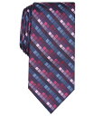 【送料無料】 ペリーエリス メンズ ネクタイ アクセサリー Men's Canehill Grid Tie Red