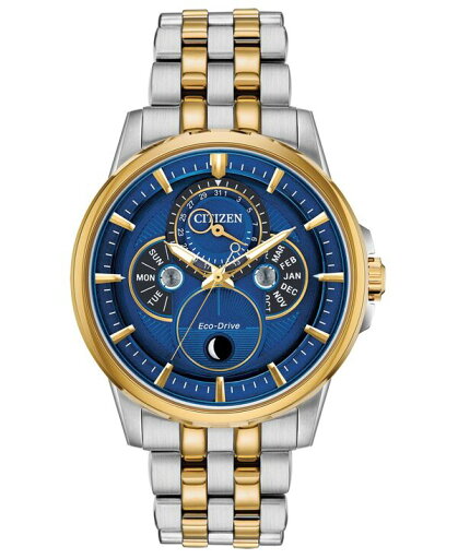 【送料無料】 シチズン メンズ 腕時計 アクセサリー Eco-Drive Men's Calendrier Two-Tone Stainless Steel Bracelet Watch 44mm Two Tone 【送料無料】 シチズン メンズ 腕時計 アクセサリー Eco-Drive Men's Calendrier Two-Tone Stainless Steel Bracelet Watch 44mm Two Tone