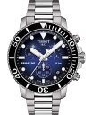 yz eB\bg Y rv ANZT[ Men's Swiss Chronograph Seastar 1000 Gray Stainless Steel Bracelet Diver Watch 45.5mm Silver