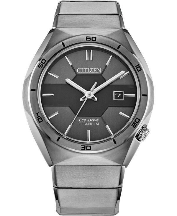 【送料無料】 シチズン メンズ 腕時計 アクセサリー Men's Armor Eco-Drive Silver-Tone Titanium Bracelet Watch 41mm Silver-tone