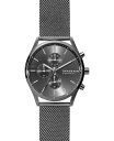 yz XJ[Q Y rv ANZT[ Men's Chronograph Holst Gunmetal Stainless Steel Mesh Bracelet Watch 42mm Gunmetal