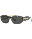 【送料無料】 ヴェルサーチ メンズ サングラス・アイウェア アクセサリー Biggie Unisex Sunglasses VE2235 Transparent Dark Gray