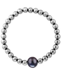 【送料無料】 エフィー メンズ ブレスレット・バングル・アンクレット アクセサリー EFFY® Men's Black Freshwater Pearl (11mm) & Hematite Stretch Bracelet (Also in White Freshwater Pearl) Black