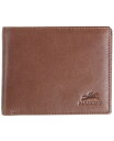 yz }V[j Y z ANZT[ Men's Bellagio Collection Center Wing Bifold Wallet with Coin Pocket Brown