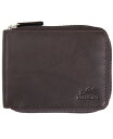 yz }V[j Y z ANZT[ Men's Monterrey Collection Zippered Bifold Wallet with Removable Pass Case Brown