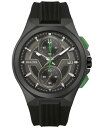 yz uo Y rv ANZT[ Men's Chronograph Maquina Black Silicone Strap Watch 46mm Black