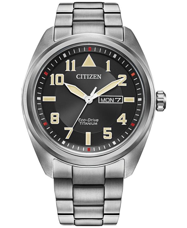 ̵   ӻ ꡼ Eco-Drive Men's Garrison Stainless Steel Bracelet Watch 42mm Silver-tone