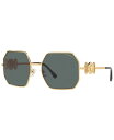 【送料無料】 ヴェルサーチ レディース サングラス・アイウェア アクセサリー Unisex Polarized Sunglasses VE2248 Gold-T...