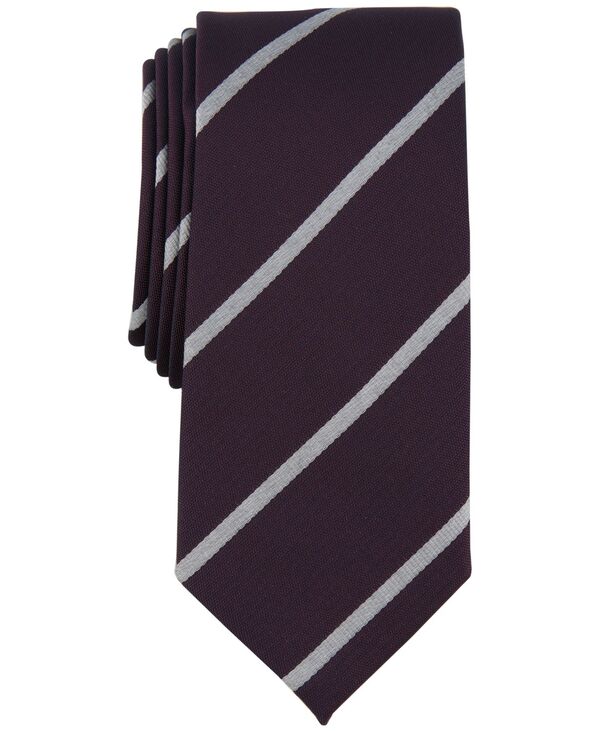 yz At@j Y lN^C ANZT[ Men's Tracey Stripe Tie Burgundy