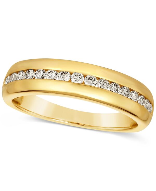 【送料無料】 ル ヴァン メンズ リング アクセサリー Men's Nude Diamond Band (1/2 ct. t.w.) in 14k Gold Gold