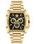 【送料無料】 ヴェルサーチ メンズ 腕時計 アクセサリー Men's Swiss Chronograph Dominus Gold Ion Plated Bracelet Watch 42x50mm Ip Yellow Gold