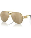【送料無料】 ヴェルサーチ メンズ サングラス・アイウェア アクセサリー Unisex Sunglasses VE2255 Gold-Tone(4)