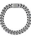 yz uo Y rv ANZT[ Men's Classic Curb Chain Bracelet in Blue-Plated Stainless Steel Na