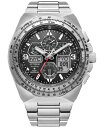 yz V`Y Y rv ANZT[ Eco-Drive Men's Chronograph Promaster Skyhawk Stainless Steel Bracelet Watch 46mm Silver-tone