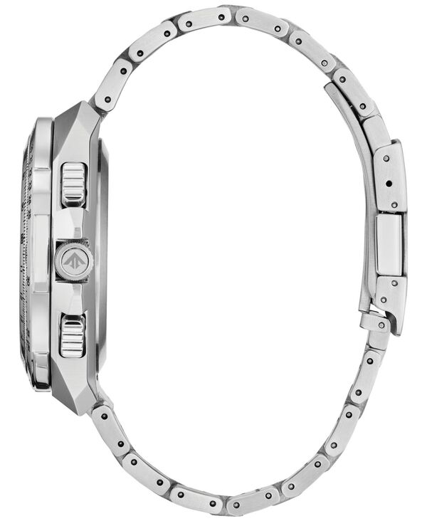 シチズン メンズ アクセサリー 腕時計 Tシャツ Citizen Eco-Drive Men's Chronograph Promaster Skyhawk Stainless Steel Bracelet Watch 46mm Silver-tone シルバー