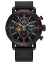 yz V`Y Y rv ANZT[ Eco-Drive Men's Chronograph Star Wars Darth Vader Black Leather Strap Watch 44mm Black