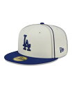 【送料無料】 ニューエラ メンズ 帽子 アクセサリー Men's Cream Royal Los Angeles Dodgers Chrome Sutash 59FIFTY Fitted Hat Cream Royal