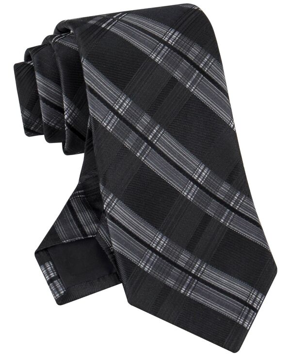 yz JoNC Y lN^C ANZT[ Men's Arthur Plaid Tie Black