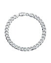 yz uO Y uXbgEoOEANbg ANZT[ Men's Big Thick 8MM Solid Heavy Miami Cuban Curb Link Bracelet .925 Sterling Silver 9 Inch Silver