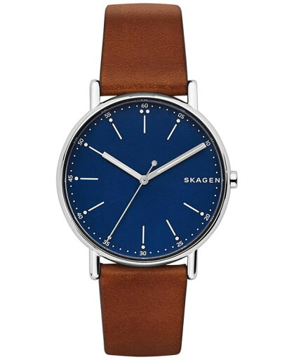 【送料無料】 スカーゲン メンズ 腕時計 アクセサリー Men's Signatur Brown Leather Strap Watch 40mm SKW6355 Brown 【送料無料】 スカーゲン メンズ 腕時計 アクセサリー Men's Signatur Brown Leather Strap Watch 40mm SKW6355 Brown